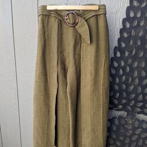 Joie wide leg crinkle pants, size 4